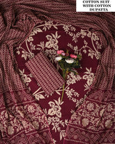 Exclusive Hand Block Cotton Suit With Cotton Dupatta